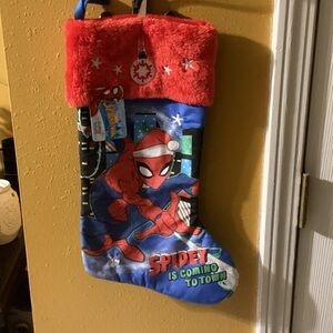 Marvel Spider-Man Holiday Stocking - Red and Blue